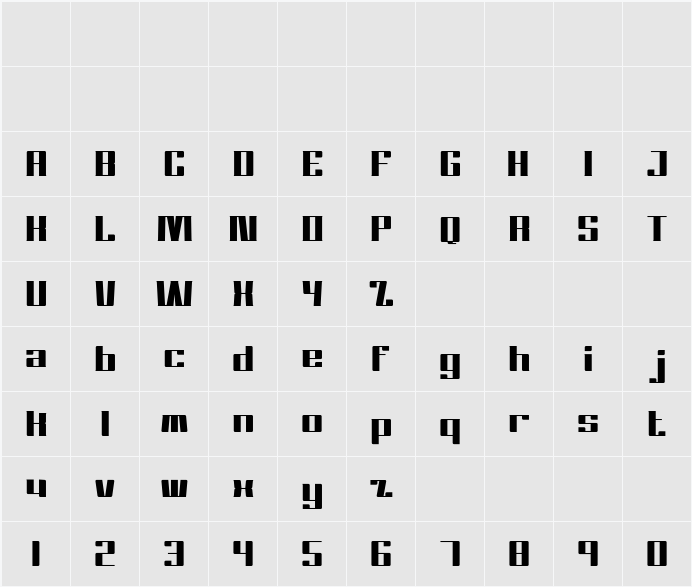 Masego 字符映射表