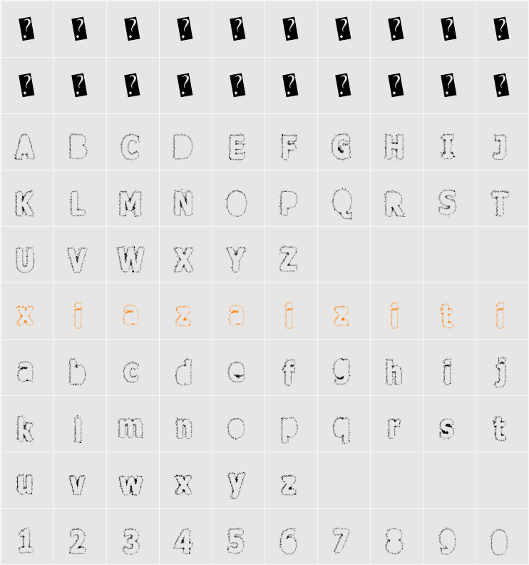 AfterSchool 字符映射表