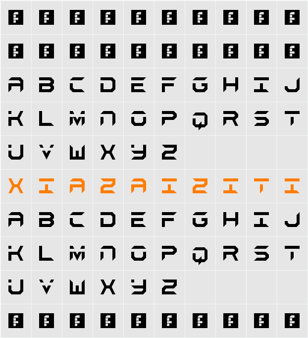 Aerospace 字符映射表