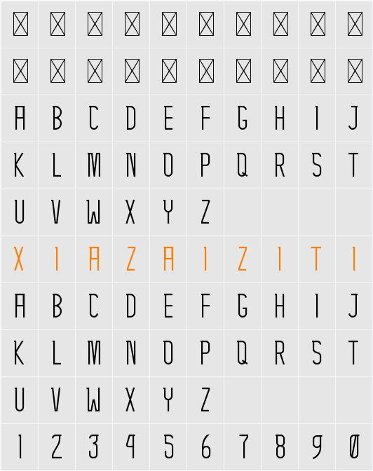 Aeros 字符映射表