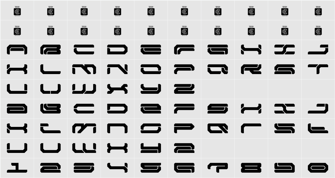 NCL Broesq Demo 字符映射表