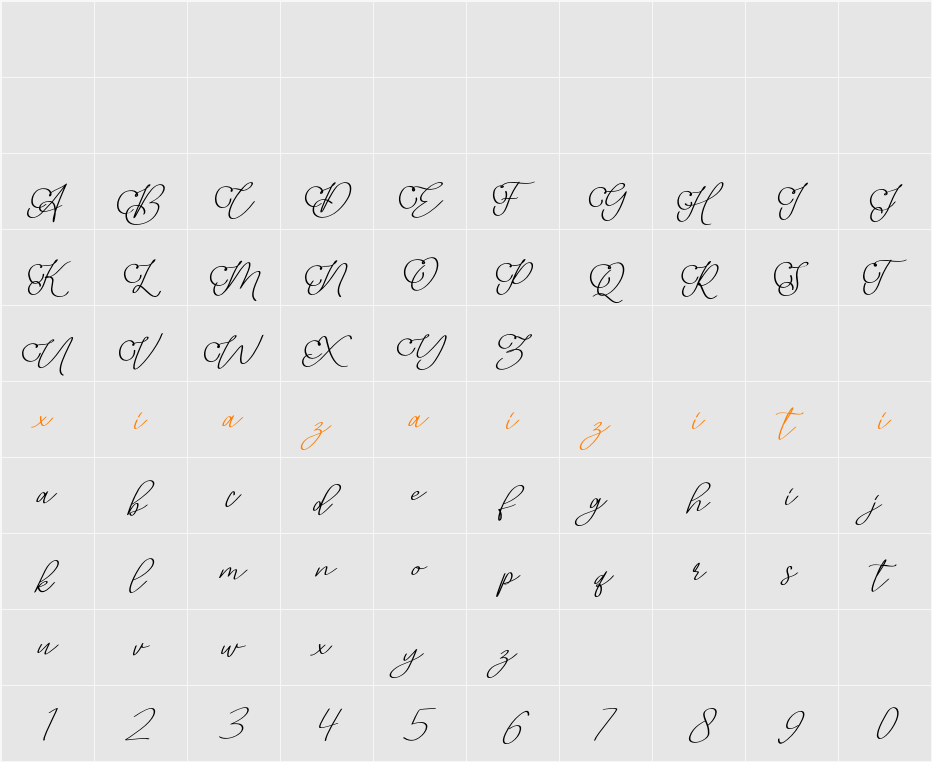 Adisty 字符映射表