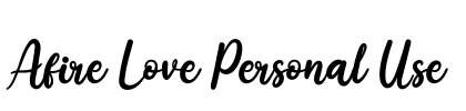 Afire Love Personal Use