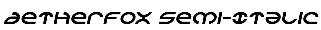 Aetherfox Semi-Italic