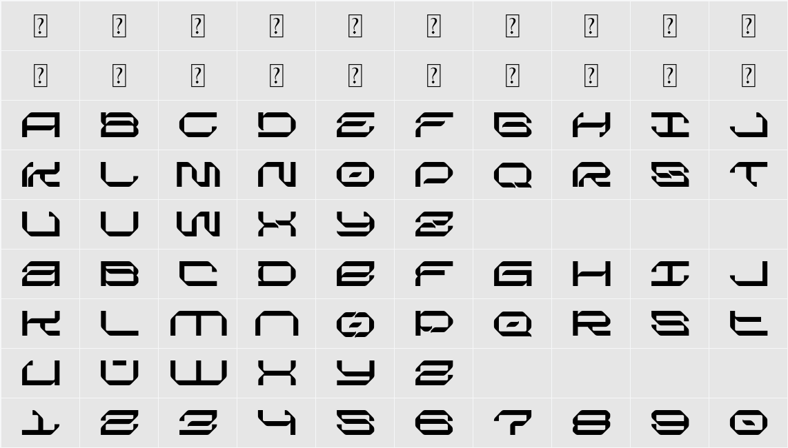 NCL Kregas 字符映射表