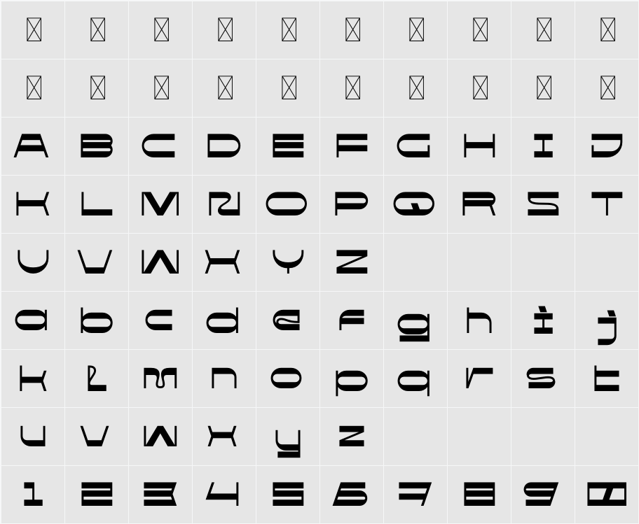 Polonium 字符映射表
