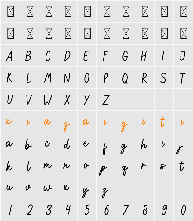 ADVENTURE AWAIT 字符映射表