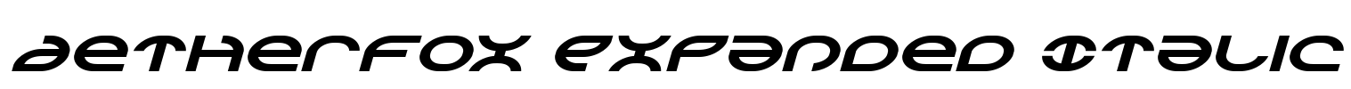 Aetherfox Expanded Italic