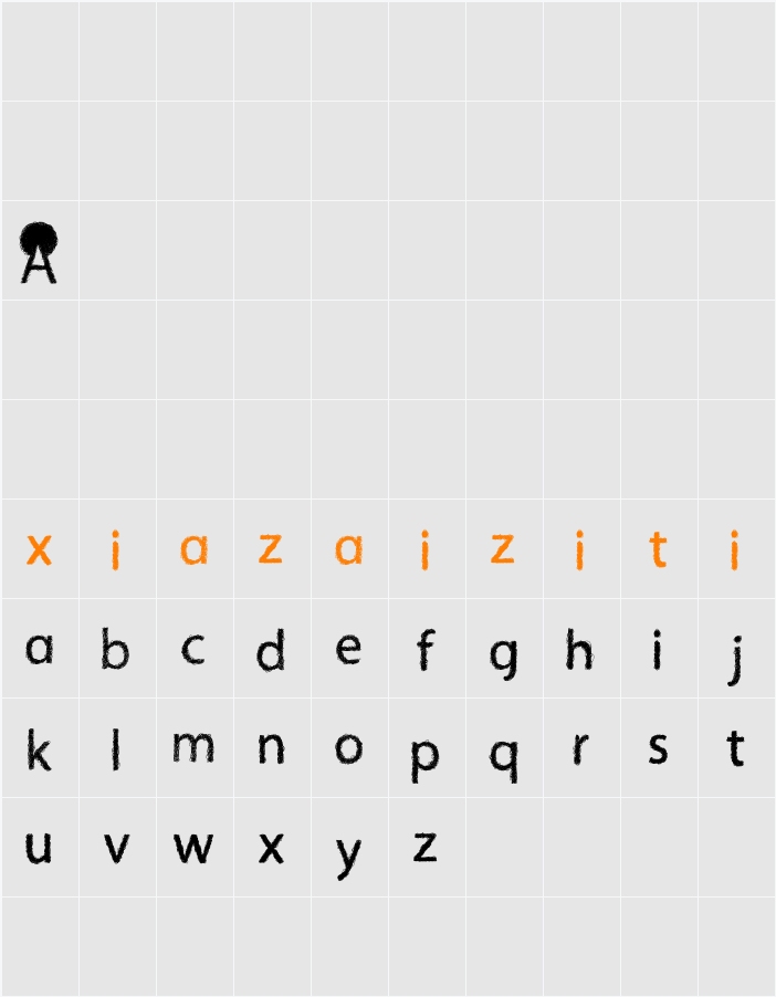 Afro 字符映射表