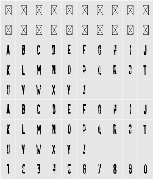 VTKS FREAKIN 字符映射表