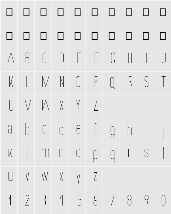 Allegro 字符映射表
