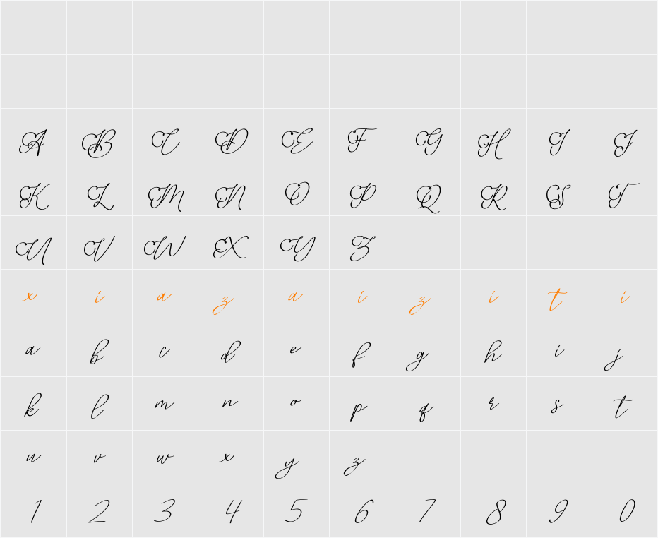 Adisty 字符映射表