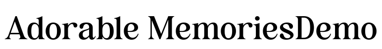 Adorable MemoriesDemo
