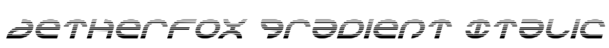 Aetherfox Gradient Italic