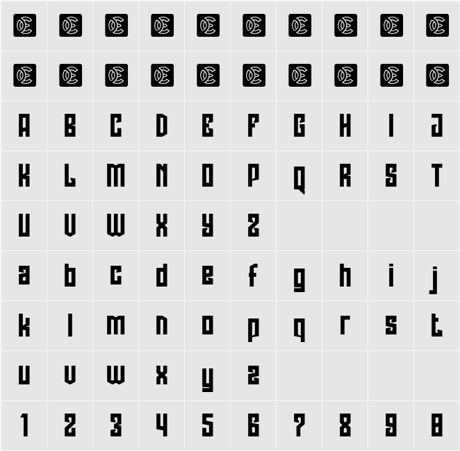 NCL Sebgorq 字符映射表