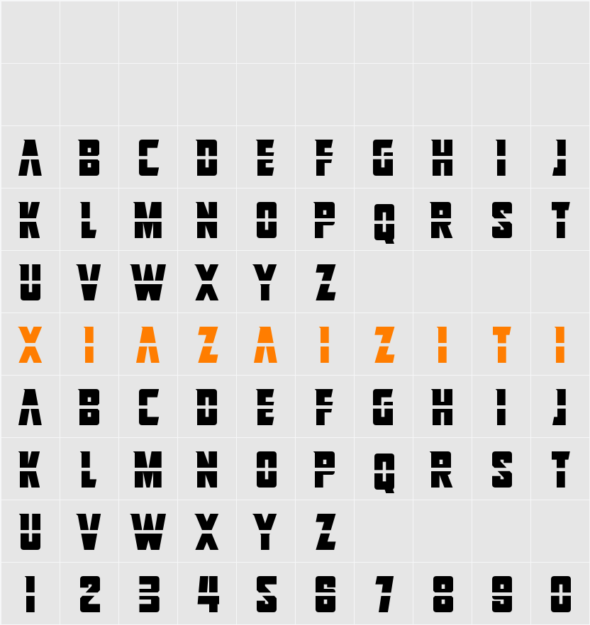 Adrenaline Hit 字符映射表