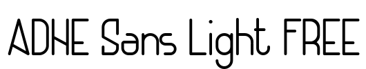 ADHE Sans Light FREE