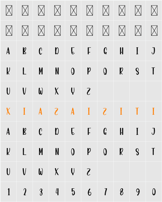 Snoweb 字符映射表