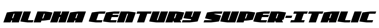 Alpha Century Super-Italic