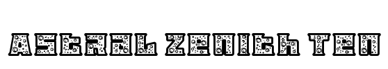 Astral Zenith Ten 字体预览图
