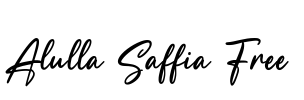 Alulla Saffia Free 字体预览图