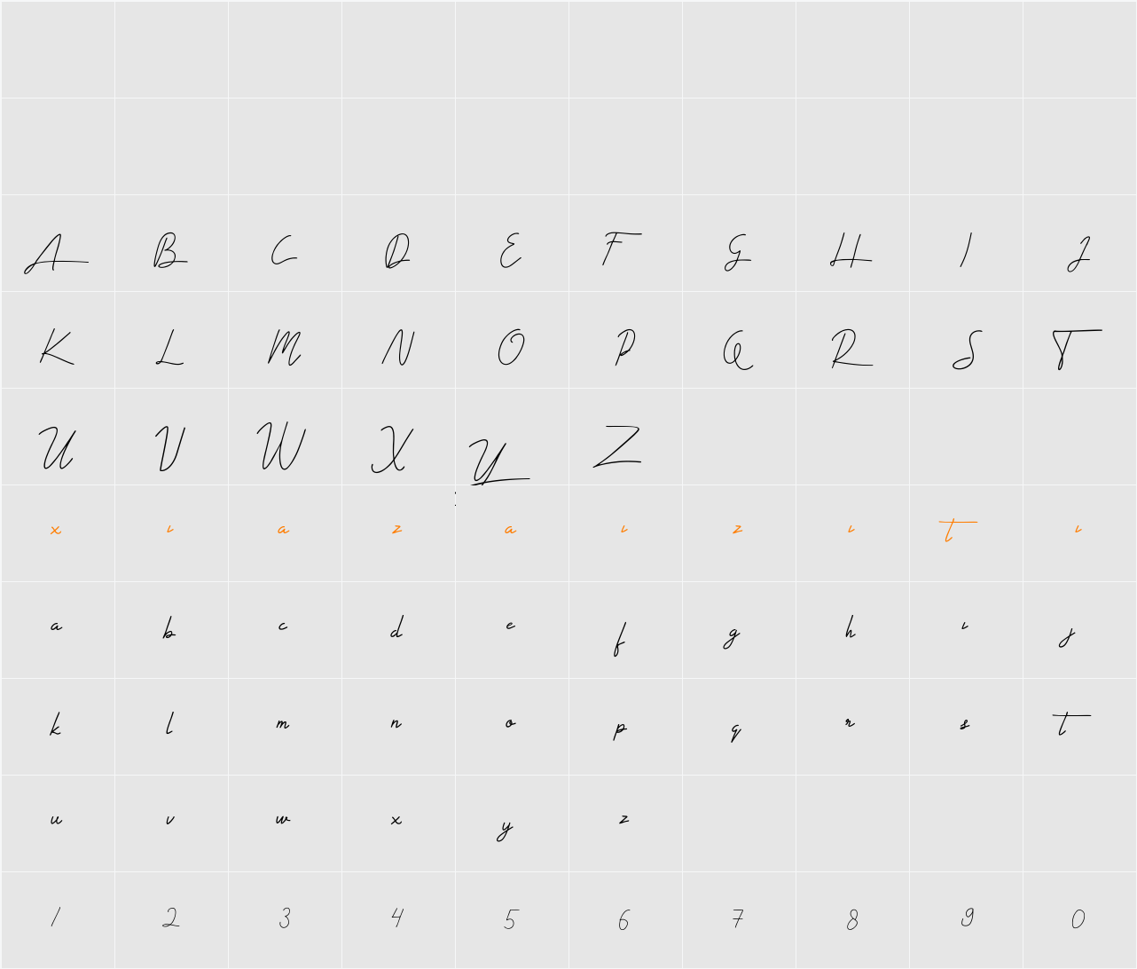 alabama 字符映射表