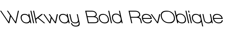 Walkway Bold RevOblique