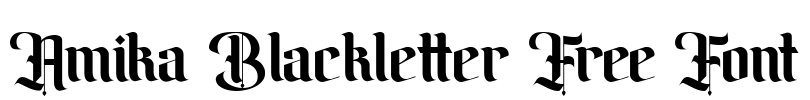 Amika Blackletter Free Font