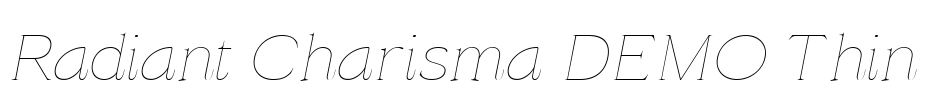 Radiant Charisma DEMO Thin