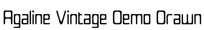 Agaline Vintage Demo Drawn