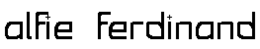 Alfie Ferdinand 字体预览图