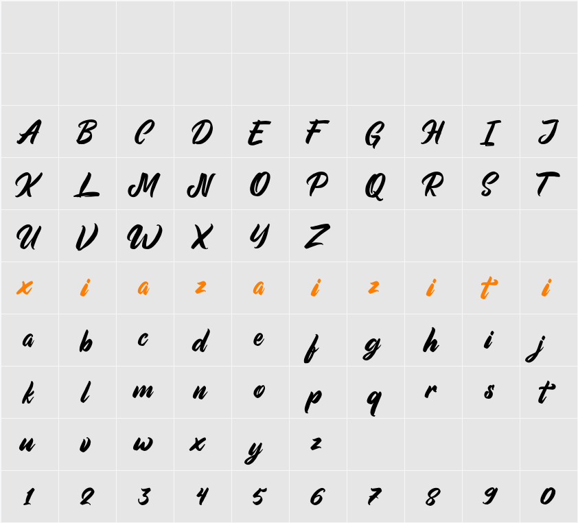 Aimchestar Personal Use 字符映射表
