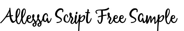Allessa Script Free Sample