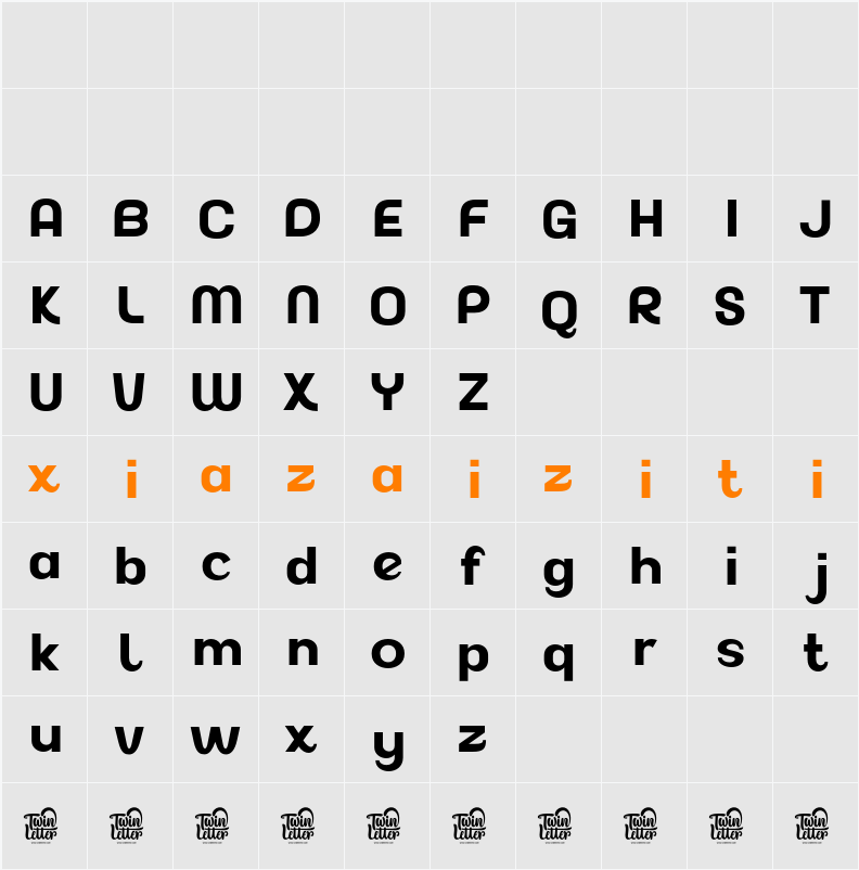 Akuina 字符映射表