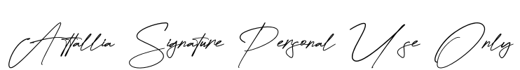 Attallia Signature Personal Use Only