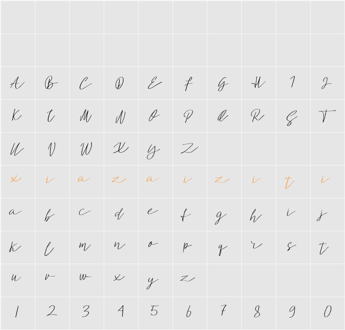 Analisa 字符映射表