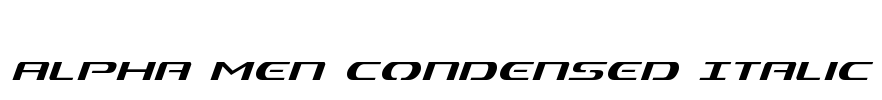 Alpha Men Condensed Italic