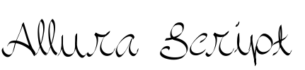 Allura Script 字体预览图