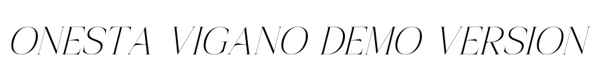 Onesta Vigano DEMO VERSION 字体预览图
