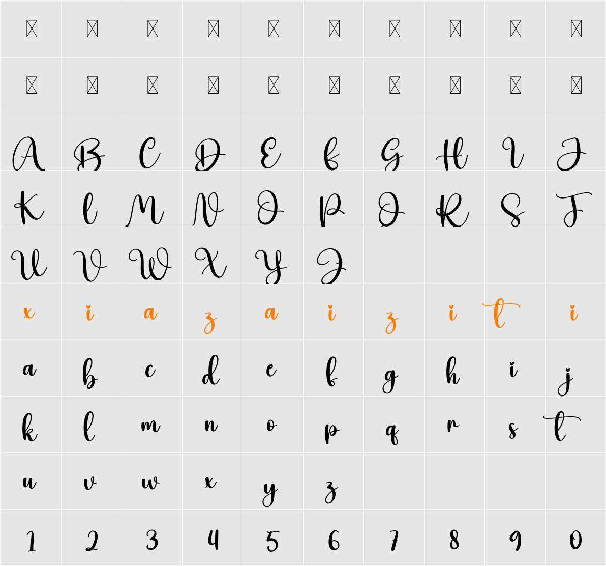 Auntie 字符映射表