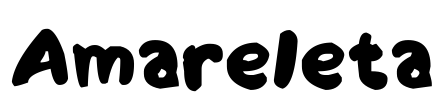 Amareleta 字体预览图