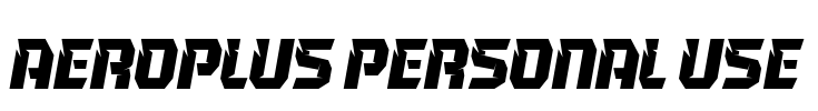 Aeroplus Personal Use