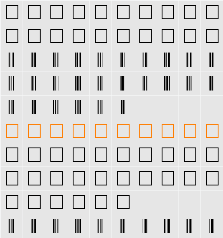 Code39 字符映射表