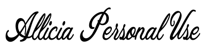 Allicia Personal Use
