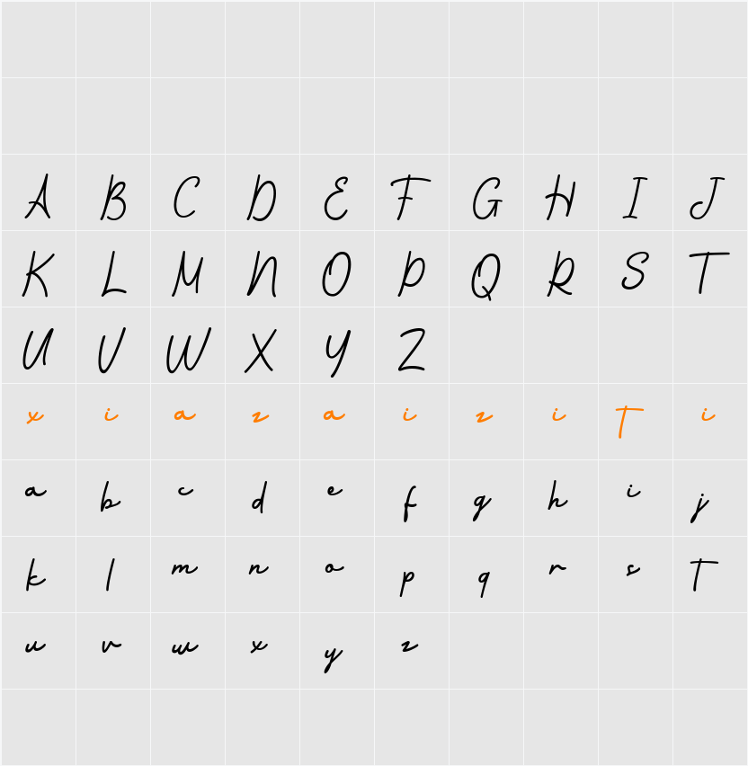 Antheia 字符映射表