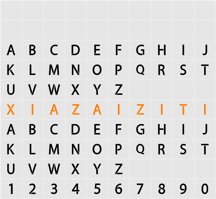 amaliamutia 字符映射表