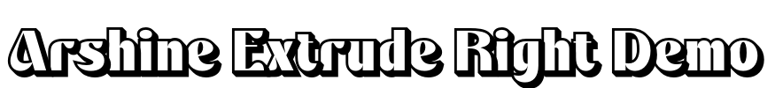 Arshine Extrude Right Demo