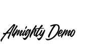 Almighty Demo 字体预览图