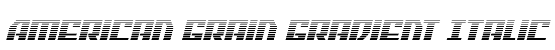 American Grain Gradient Italic