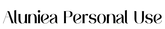 Aluniea Personal Use